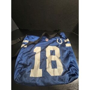 NFL Indianapolis Colts Peyton Manning 18‎ Jersey Tote Bag Shoulder Bag Purse